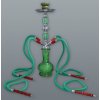 Vodná fajka HOOKAH 44cm/4 zelená