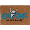 Rohožka Lilo & Stitch - Ohana, 60 x 40 x 1,5 cm