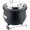Elektrický kotlík na polévku 10 l s naběračkou | CONTACTO, 7055/010 inox;černá