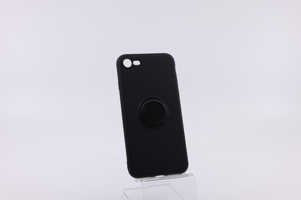 Púzdro Bomba Mäkké silikónové s krúžkom iPhone - čierne iPhone 8, 7, SE 2020 P006/IPHONE 8-7-SE 2020 čierme