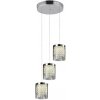 Light Prestige Cantos závesné svietidlo 3x6 W priehľadná-strieborná LP-1114/3C