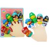 LEAN TOYS Divadielko na prsty piráti gumené