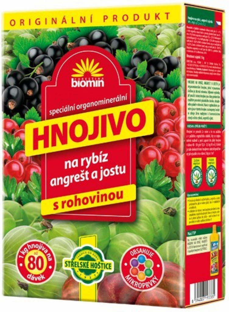 Forestina Biomin hnojivo na RÍBEZLE Egreše 1 kg