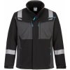 PORTWEST MODAFLAME WX3 FR704 / Nehorľavá a reflexná softshellová bunda, stretch - čierna M