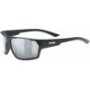 Uvex Sportstyle 233 P, black mat/polavision litemirror silver