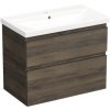 Umývadlo so skrinkou do kúpeľne Jungborn TRENTA 80 cm dub tabak gladstone