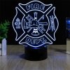 Beling 3D lampa,Hasičské logo 2, 7 farebná HGDDW