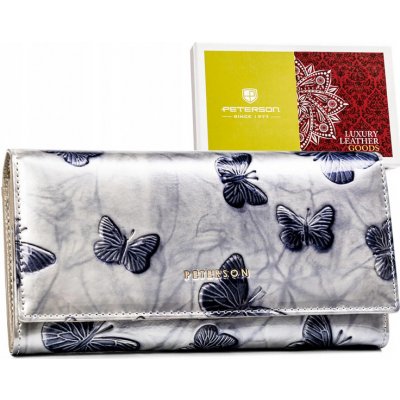 Značková dámska kožená peňaženka s motýľmi GDPN361