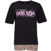 Fila SET T SHIRT SHORT SLEEVE IN JERSEY AND SHORT LEGGINGS čierna mix