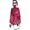 Nákupný vozík Orion polyester fialový kvety 35 l