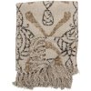 Bloomingville Bavlnený prehoz Nature Beige 160 × 130 cm