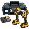 DeWALT DCK2059D2T Aku sada vŕtačka / skrutkovač a rázový uťahovák (2x2,0Ah/18V) ,TSTAK II