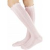 Detské ažúrové podkolienky SB110 bledoružová