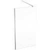 Geberit GEO - Sprchová stena Walk-In, 110x200 cm, strieborná/číre sklo 560.149.00.2