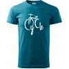 Cycle bicykel - Klasické pánske tričko vyššej gramáže - XL ( Tmavý tyrkys )