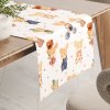 Biante Detský bavlnený behúň na stôl Sandra SA-611 Hravé myšky na bielom 35x140 cm