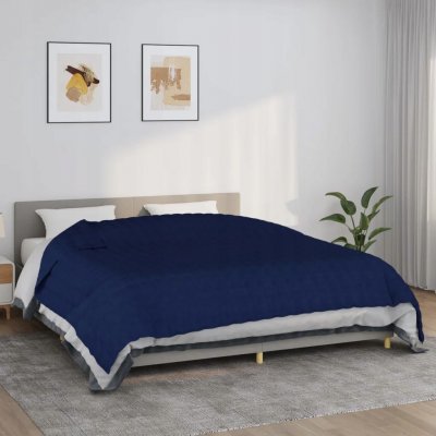 VidaXL Deka bavlna modrá 220x260