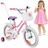 ROWEREK DZIECIĘCY 16 PALCOV BICYKEL PRE DIEVČA KOŠÍK A VODIACA TYČ +