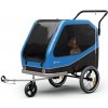 KLARFIT Goldie Buggy, príves na bicykel, 324 l, max. 40 kg, skladací, odolný voči poveternostným vplyvom (BCT1-Jogger Blue)