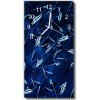 Sklenené hodiny vertikálne Zvieratá modré ryby 30x60 cm