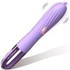 63-00070-1 Ohybný USB vibrátor s jazýčkom a funkciou nahrievania Fialová