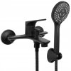 Vaňová a sprchová batéria, nástenná, s jednou pákou Yoka Home SONIA, čierna