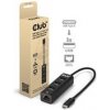 Club3D hub USB-C 3.2 na 3xUSB-A 3.2 + RJ45 1Gbps CSV-1549