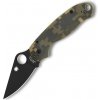 Spyderco C223GPCMOBK Para 3 Camo taktický vreckový nôž 7,5 cm, čierna, maskovací vzor, G10
