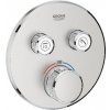 Grohe Grohtherm SmartControl - Termostatická sprchová batéria pod omietku, 2 ventily, supersteel 29119DC0