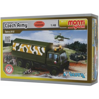 Stavebnice Monti 11 Czech Army Tatra 815 v krabici 22x15x6cm 1:48