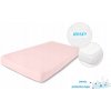 Nepremokavá plachta 70x140x10 JERSEY 09 ružová Babymatex