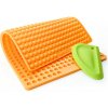 Collory Silikónová forma na pamlsky Piškóty 1 cm - oranžová + stierka zelená