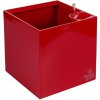 Plastkon Cubico samozavlažovací kvetináč červená 27 cm