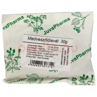 JuvaPharma čaj Medvedica lekárska list 30 g
