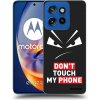 Picasee silikónový čierny obal pre Motorola Edge 50 Neo - Evil Eye - Transparent