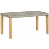 Záhradná lavica 120 cm polyratan / akácie Dekorhome