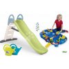 Set šmykľavka s dvojitou vlnou a vodná dráha v kufríku Toboggan Life Smoby dĺžka šmyku 200 cm s vodotryskom a veľká krhlička