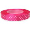 Cyklamenová bodkovaná stuha 6051 12 mm 22 m