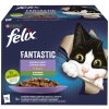 Felix Fantastic hovädzie, kuracie, losos, pstruh v želé 12 x 85 g