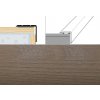 Schodová hrana šírka 2,45 x 2 cm, dĺžka 270 cm - borovica magnum