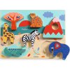 Djeco Wooden Puzzles - Relief puzzles Savana Story uni