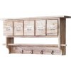 Design-Shop Nástenná polička C49 vintage s 5 zásuvkami ~ 32 x 65 x 13 cm - Natur