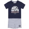 DIRKJE Set 2dielny kr. nohavice 86 Navy+White+Stripe