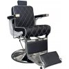 Barber kreslo CROSS PLUS - drsná čierna