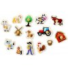 2Kids Toys Drevené puzzle Farma 14 dielikov