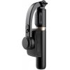 CYKE Q08 vreckový Bluetooth selfie tyč/tripod so stabilizátorom - čierna - možnosť vrátiť tovar ZADARMO do 30tich dní