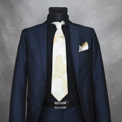 Hodvábna kravata + vreckovka Limited 34