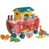 Drevená Noemova archa Noah's Shape Sorter Ark Tender Leaf Toys 23-dielna s postavičkami rozoberateľná od 18 mes