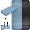 Skladacia podložka na cvičenie inSPORTline Misette 180x61x0,8 cm modro-čierna