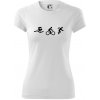 Triathlon postavy - Dámske Fantasy športové (dresovina) - M ( Biela )